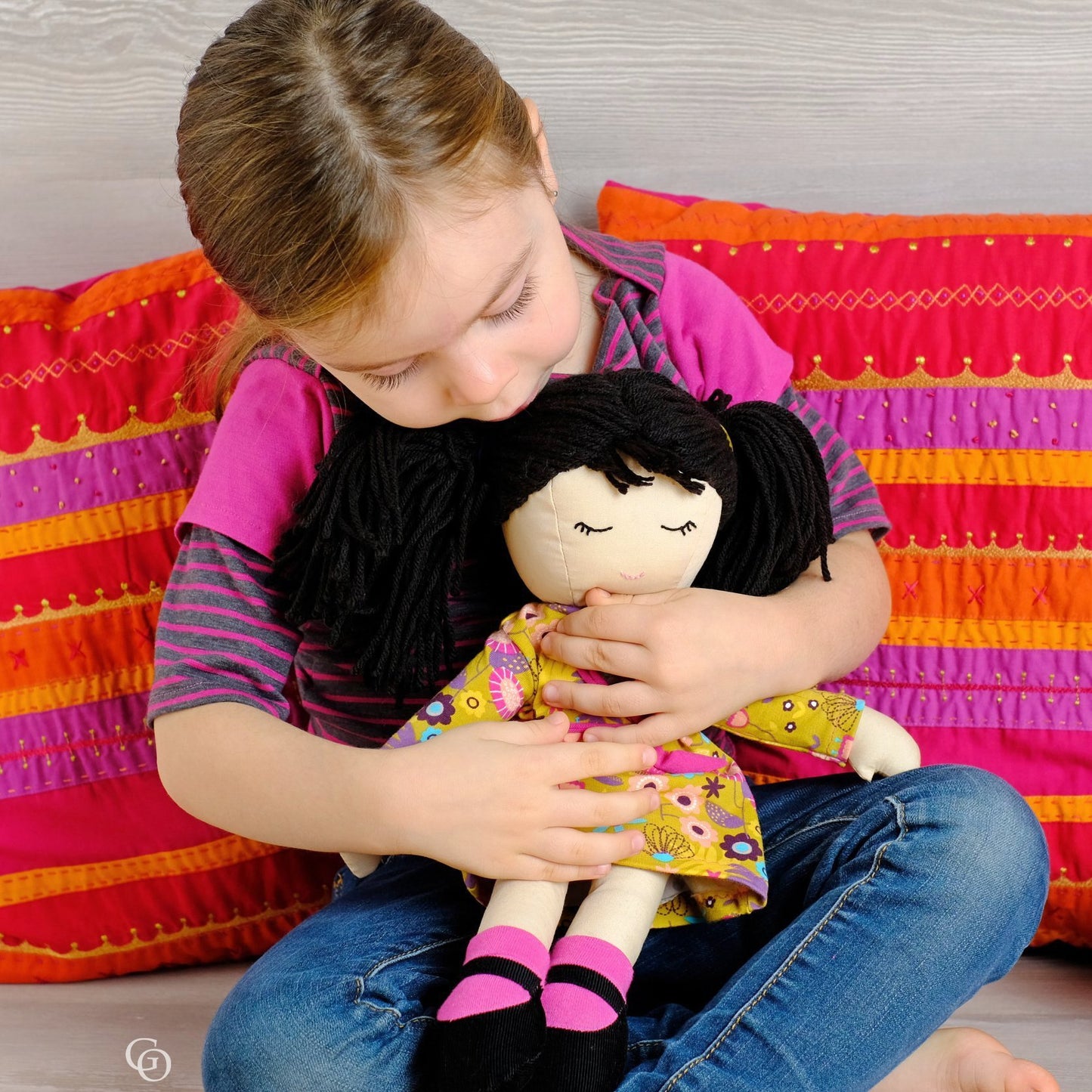 My Little Girl - sweet rag doll (16’’) PDF sewing pattern