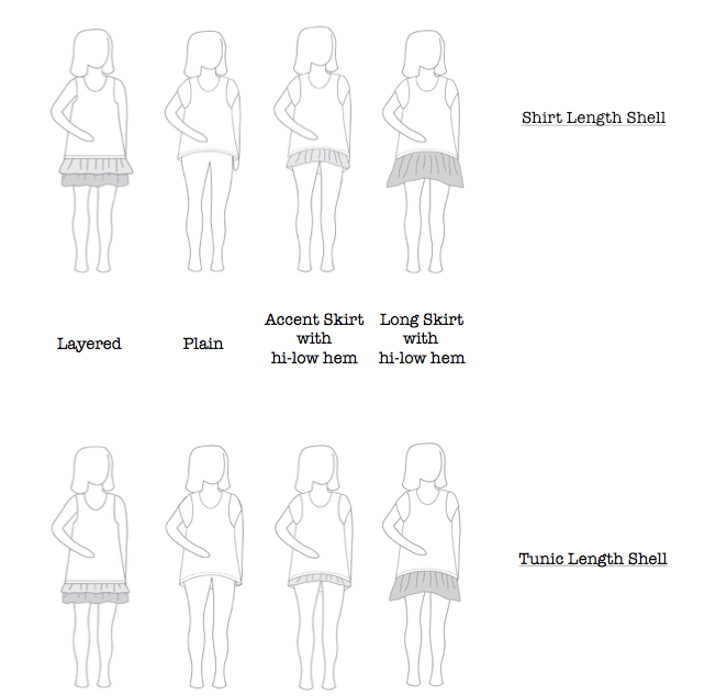Ladies Two Tone Tunic - Wardrobe Builder