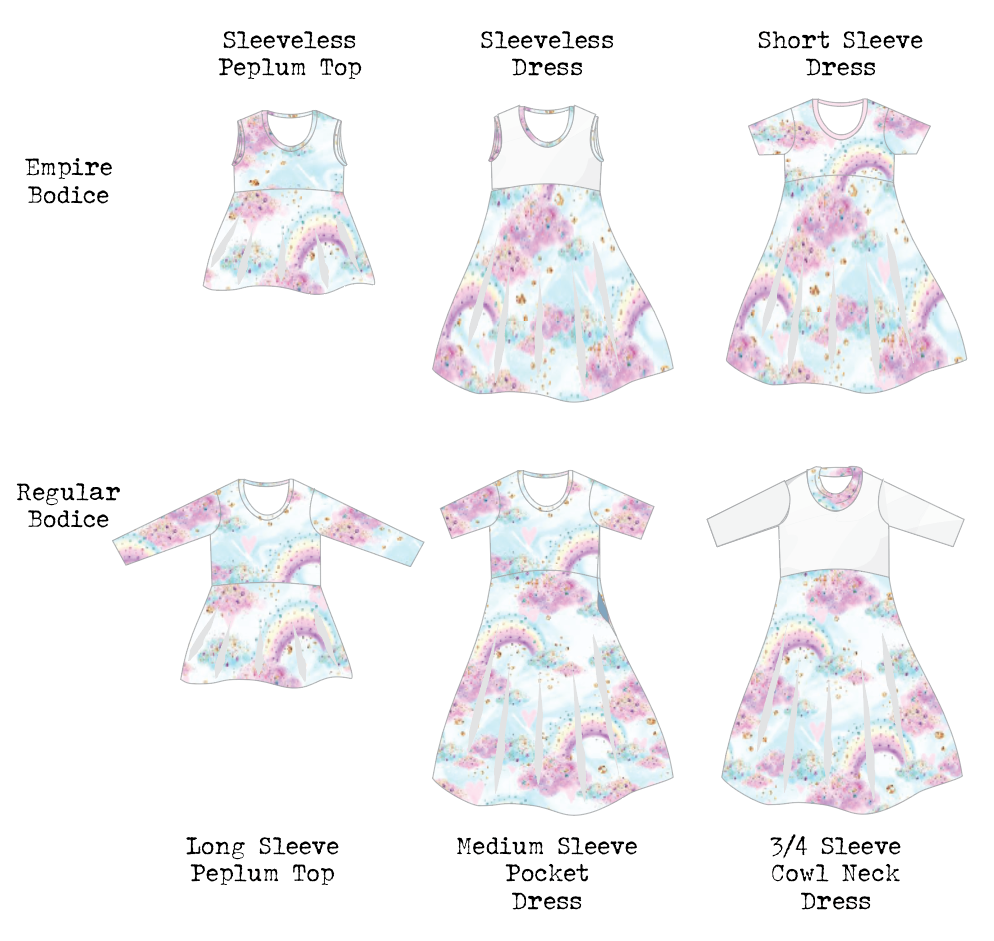 Abby's Spin + Twirl - Top + Dress - Wardrobe Builder