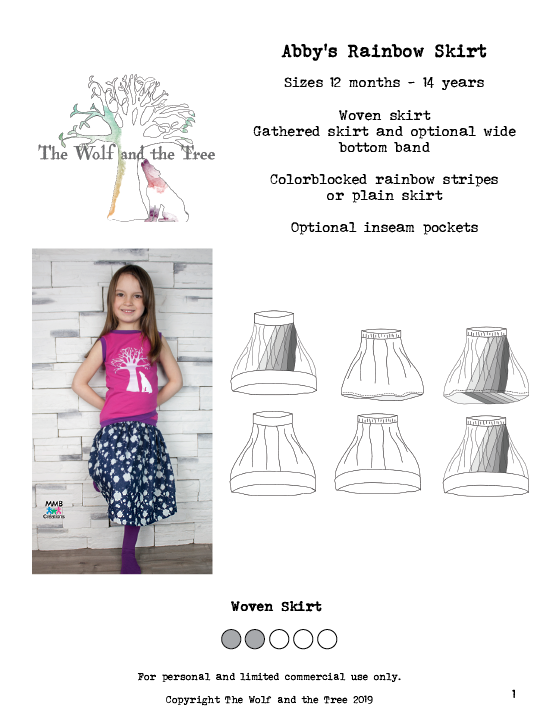 Abby's Rainbow Set - Abby's Rainbow Dress + Abby's Rainbow Skirt