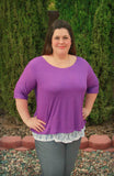 Ladies Two Tone Tunic - Crop Top, Top + Tunic
