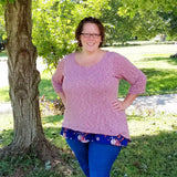 Ladies Two Tone Tunic - Crop Top, Top + Tunic