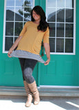 Ladies Two Tone Tunic - Crop Top, Top + Tunic