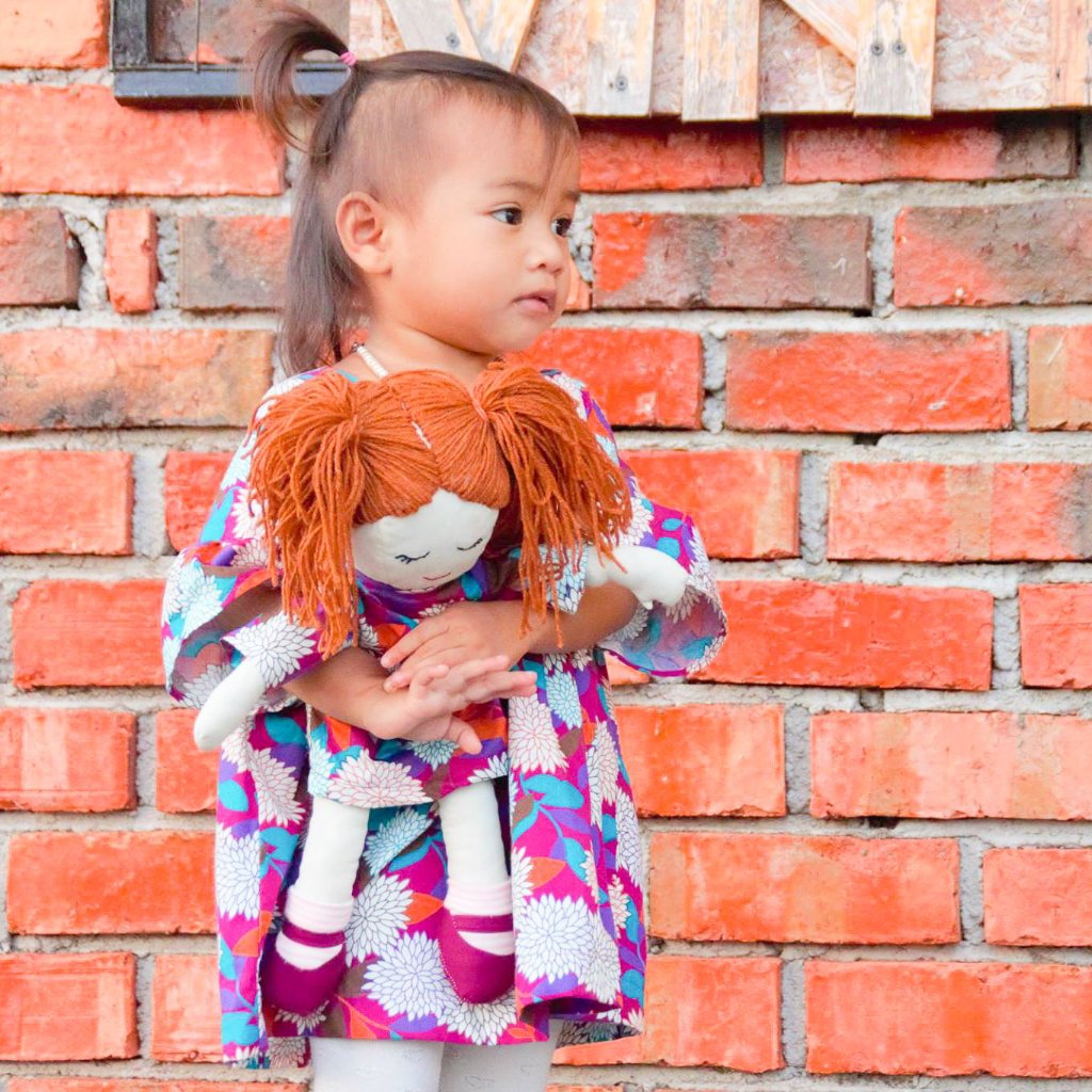My Little Girl - sweet rag doll (16’’) PDF sewing pattern