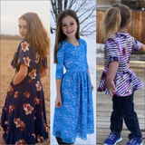 Abby's Watercolor, Spin + Twirl and Jump + Skip Dresses Bundle