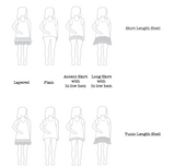 *Retirement SALE * Ladies Two Tone Tunic - Crop Top, Top + Tunic