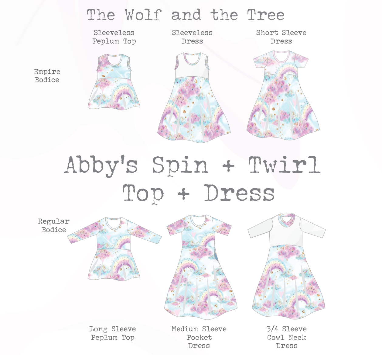 Abby's Jump + Skip Dress and Abby's Spin + Twirl Top & Dress Collection