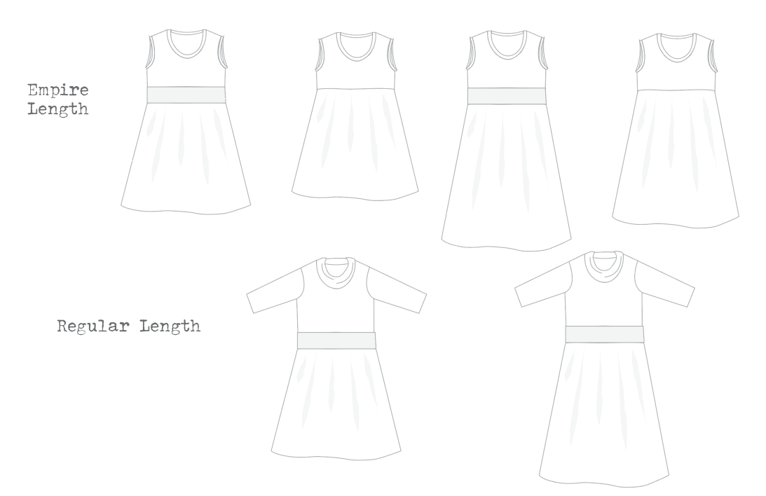 Abby's Jump + Skip Dress and Abby's Spin + Twirl Top & Dress Collection