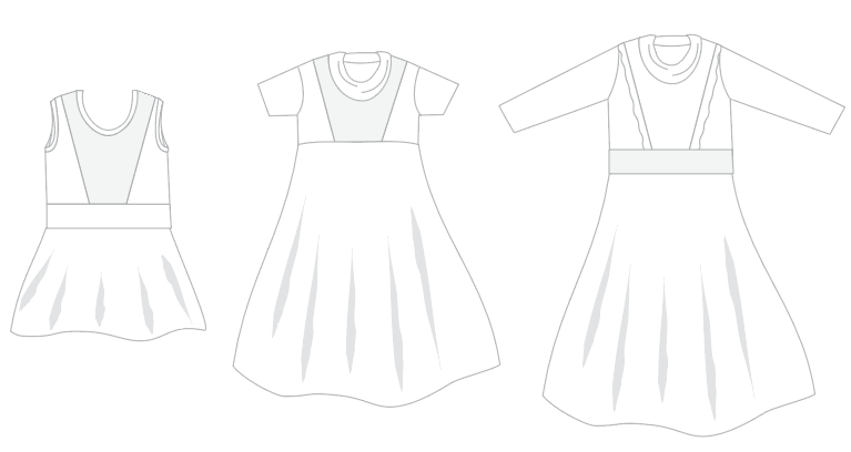 Abby's Jump + Skip Dress and Abby's Spin + Twirl Top & Dress Collection