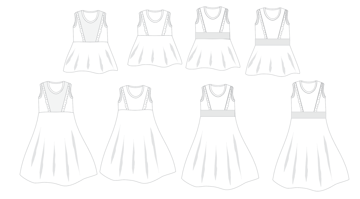 Abby's Jump + Skip Dress and Abby's Spin + Twirl Top & Dress Collection