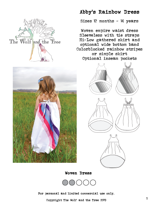 Abby's Rainbow Set - Abby's Rainbow Dress + Abby's Rainbow Skirt