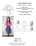 Abby's Rainbow River - Abby's Rainbow Skirt + Abby's River Blouse Bundle