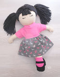 My Little Girl - Mermaid Tail, Top, Gathered and Circle Skirt Add-on (doll clothes pattern only)