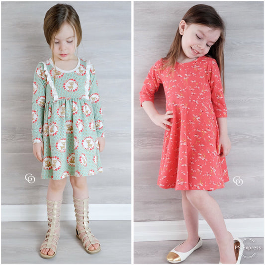 Abby's Jump + Skip Dress and Abby's Spin + Twirl Top & Dress Collection