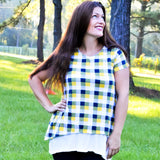 Ladies Two Tone Tunic - Crop Top, Top + Tunic