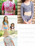 Abby's Rashguard Top - Full length/Crop Top for swimwear or everyday wear