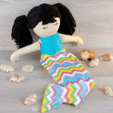 My Little Girl - Mermaid Tail, Top, Gathered and Circle Skirt Add-on (doll clothes pattern only)