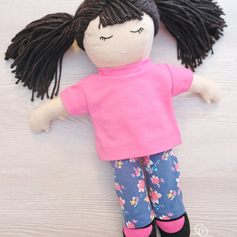 My Little Girl - sweet rag doll (16’’) PDF sewing pattern